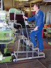 Stabilo® Professional Mobiler MontageTritt, Aluminium - Arbeitshöhe 2.80 m - 1 x 4 Stufen