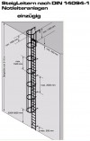 Stabilo® SteigLeiter einzügig, Stahl verzinkt, nach DIN 14094-1 - Steighöhe bis 4.76 m