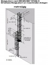 Stabilo® SteigLeiter mehrzügig, Stahl verzinkt, nach DIN EN-14122 - Steighöhe bis 10.92 m