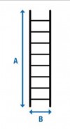 Dachleiter Stabilo Professional - Alu - Länge 2.25 m - 8 Sprossen