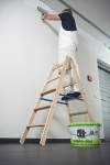 Stabilo® Professional Stufen/Sprossen-DoppelLeiter - Holz - Arbeitshöhe 2.75 m - 2 x 5 Stufen/Sprossen