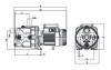 DAB Jetinox 82 T Kreiselpumpe - 3600 l/h - Fh 47.0 m - 4.7 bar - 0.86 kW - 3 x 230-400 V