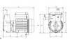 DAB KPA 40/20 T IE3 Selbstansaugende Seitenkanalpumpe - 2400 l/h - Fh 53.0 m - 5.3 bar - 1.0 kW - 400 V