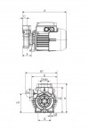 DAB KPS 30/16 M Pheriephere Kreiselpumpe - 1800 l/h - Fh 32.5 m - 3.25 bar - 0.47 kW - 230 V