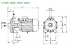 DAB K 70/400 T¹ IE3 Kreiselpumpe mit zwei Laufrädern - 30'000 l/h - Fh 86.0 m - 8.6 bar - 9.20 kW - 400 V