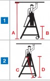 Stabilo® Professional Teleskop-PlattformLeiter - Alu - Arbeitshöhen 4.10/4.35/4.60 m - 1 x 8/9/10 Sprossen