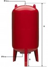 Varem Plusvarem LS PV 200 Liter Membran Druckbehälter/Hochdruck - 16 bar