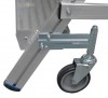 Stabilo® Professional PodestLeiter fahrbar - beidseitig begehbar - Alu - Arbeitshöhe bis 3.90 m - 2 x 8 Stufen