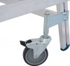 Stabilo® Professional PodestLeiter fahrbar - beidseitig begehbar - Alu - Arbeitshöhe bis 3.90 m - 2 x 8 Stufen
