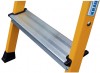 Monto® Rolly® Doppel-KlappTritt, Aluminium - Arbeitshöhe 2.45 m - 2 x 2 Stufen