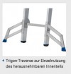 Stabilo® Professional Sprossen-SchiebeLeiter, zweiteilig - Alu - Arbeitshöhe 6.75 m - 2 x 12 Sprossen