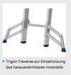 Stabilo® Professional Sprossen-SchiebeLeiter, zweiteilig - Alu - Arbeitshöhe 8.45 m - 2 x 15 Sprossen