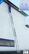 Stabilo® Professional Sprossen-SeilzugLeiter, dreiteilig - Alu - Arbeitshöhe 11.35 m - 3 x 16 Sprossen