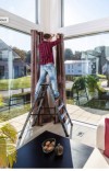 Monto® SePro D® Stufen-DoppelLeiter, eloxiert - Alu - Arbeitshöhe 2.65 m - 2 x 5 Stufen
