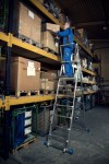 Stabilo® Professional Teleskop-PlattformLeiter - Alu - Arbeitshöhen 4.10/4.35/4.60 m - 1 x 8/9/10 Sprossen