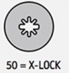 Fiberscheibe CS 565 - Ø 125 x 22 mm / X-LOCK, Zirkonkorund, Korn 80 - VE = 100 Stück