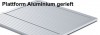 Stabilo® Tankwagenleiter Rundkorb, Plattform Alu gerieft mit Kunststoff-Bereifung
