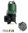 DAB Feka FXV 25.07 MNA Schmutzwasser- & Fäkalienpumpe ohne Schwimmerschalter - 36'000 l/h - Fh 8.8 m - 0.88 bar -1.5 kW - 1 x 230 V