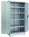 WT Flügeltürenschrank HxBxT 1800x900x450 mm Silberhell/Silberhell