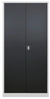 METEC Flügeltürschrank H1950xB920xT600 mm Lichtgrau/Anthrazitgrau