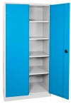 METEC Flügeltürschrank H1950xB920xT500 mm Lichtgrau/Lichtblau