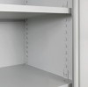 METEC Flügeltürschrank H1950xB920xT600 mm Lichtgrau/Lichtgrau