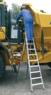 Stabilo® Professional Stufen-StehLeiter mit Multifunktionsschale - Alu - Arbeitshöhe 4.80 m - 1 x 12 Stufen