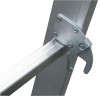 Stabilo® Sprossen-VielzweckLeiter, treppengängig, dreiteilig - Alu - Arbeitshöhen 3.60 m bis 6.85 m - 3 x 9 Sprossen