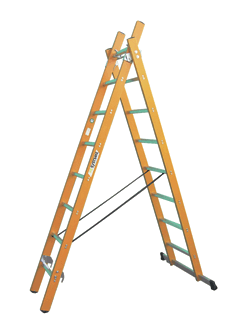 GFK-Bockschiebeleiter, 2-teilig, Typ 113