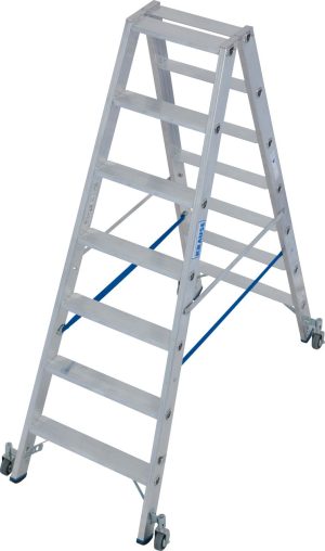 Stabilo® Professional Stufen-DoppelLeiter fahrbar, Aluminium