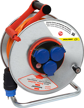 Stahlblech-Kabeltrommeln mit Bretec-System IP55