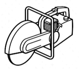 Diamantgrosstrennscheiben für Motortrennschleifer Ø 300-400 mm