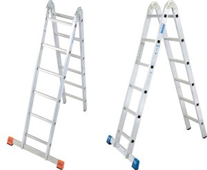Sprossen-Gelenk-Doppelleitern - Aluminium