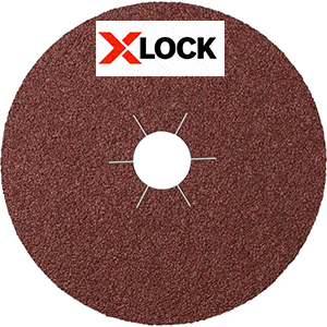 Fiberscheiben CS 561 - Ø 115 x 22 mm, X-LOCK - Stahl, Metall