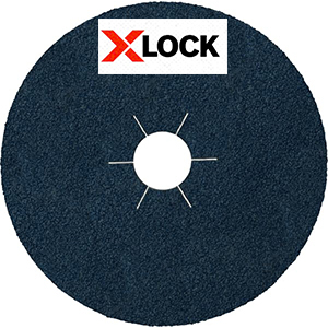 Fiberscheiben CS 565 - Ø 125 x 22 mm, X-LOCK - Edelstahl, Stahl, Metall Universal