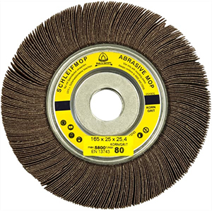 Schleifmop SM 611 W - Ø 165 mm / Breite 25 & 50 mm / Bohrung 25.4 mm