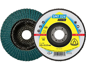 SMT 324 Extra - Ø 115-125 x 22.23 mm - Gerade/gewölbt 12° - Zirkonkorund - Edelstahl, Stahl