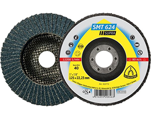SMT 624 Supra - Ø 100-180 x 16 / 22.23 mm - Gewölbt 12° / Zirkonkorund - Edelstahl, Stahl