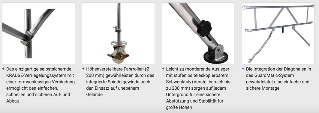 Stabilo® Fahrgerüst-Serie 5000 - Arbeitshöhe bis 9.30 m - Feldlänge 2.50 m – Bild 3