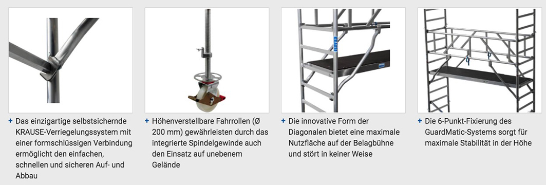 Stabilo® Fahrgerüst-Serie 100 - Arbeitshöhe bis 13.50 m - Feldlänge 2.50 m – Bild 3