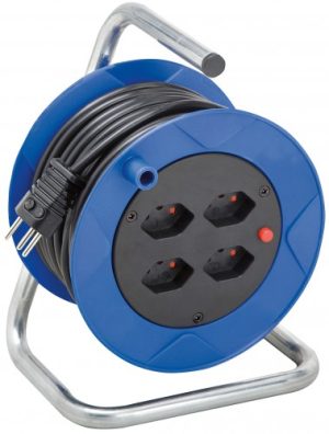 Kabeltrommel Kompakt ST, IP20 - Ø 180 mm / 15 m / 3 x 1.0 mm² / 230 V - schwarz