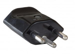Schutzkontakt-Stecker T12, 3-polig, IP20, 230V / 10A, VE = 10 Stück