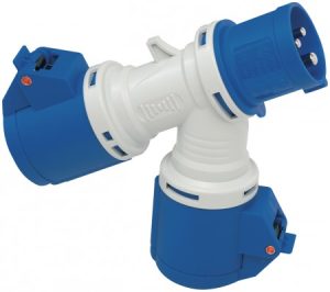 CEE-Verteiler 2-fach, 3-polig, IP44 - 230 V/16 A
