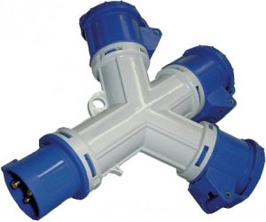 CEE-Verteiler 3-fach, 3-polig, IP44 - 230 V/16 A