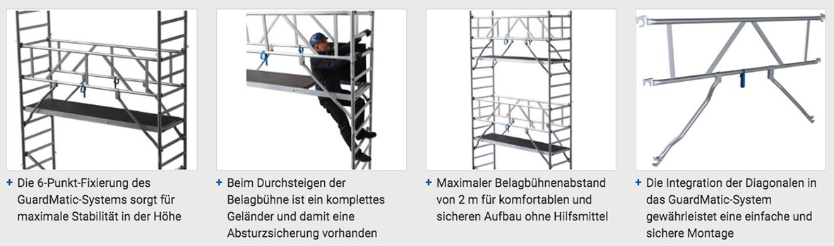 Stabilo® Fahrgerüst-Serie 10 - Arbeitshöhe bis 9.40 m - Feldlänge 2.00 m – Bild 4