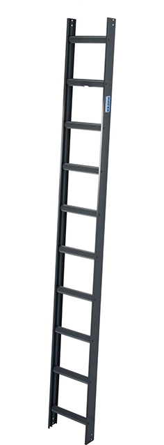 Stabilo® Professional KaminkehrerLeiter - Aluminium, anthrazit - Länge 2.80 m - 10 Sprossen