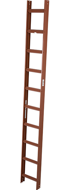 Stabilo® Professional KaminkehrerLeiter - Aluminium, rot - Länge 2.80 m - 10 Sprossen