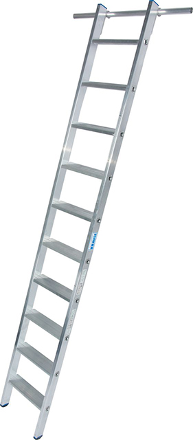 Stabilo® Professional Stufen-RegalLeiter, einhängbar - Alu - 1 Paar Einhängehaken - Arbeitshöhe 3.60 m - 1 x 10 Stufen