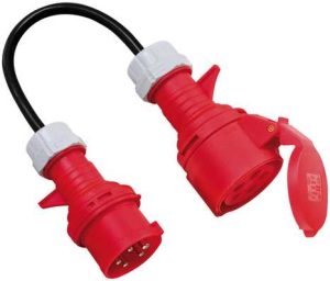 Adapterleitung mit Phasenwender, IP44 - 0.4 m / 5 x 1.5 mm² - 400 V/16 A