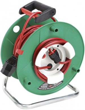 Gartenkabeltrommel Garant G mit Bretec, IP20 - Ø 290 mm / 33 m / 3 x 1.5 mm² / 230 V - rot